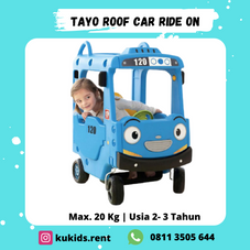 Gambar Yaya Tayo roof car ride on