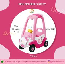 Gambar Yaya Ride on car - hello kitty