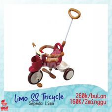 Gambar Iimo 02 ss Tricycle sepeda roda 3 red