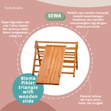 Gambar Bioma Pikler triangle with wooden slide 