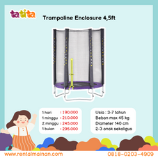 Gambar Plum Junior trampoline and enclosure - 4,5 ft (140 cm)