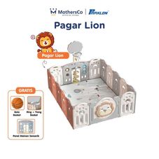 Gambar Parklon Baby foldable play fence lion