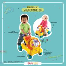 Gambar Fisher price Stride to ride musical lion pushwalker