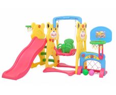 Gambar Labeille Panda 4 in 1 slide and swing grow activity yellow