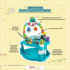 Gambar Baby einstein 2 in 1 lights & sea activity gym & saucer