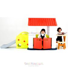 Gambar Eduplay  Playhouse with slide table & chair set