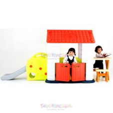 Gambar Eduplay  Playhouse with slide table & chair set