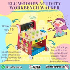 Gambar Elc Wooden activity workbench walker