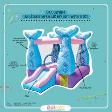 Gambar Dr. dolphin Inflatable mermaid bouncy 