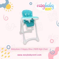 Gambar Babydoes X happy dino ly609 high chair 