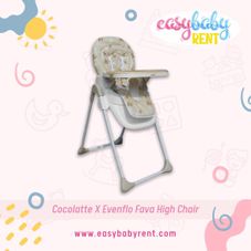 Gambar Cocolatte x evenflo Fava high chair