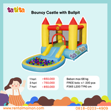 Gambar Happy hop Bouncy castle with ballpit