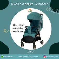 Gambar Xero Stroller black cat series - autofold - cabin size