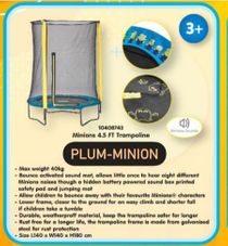 Gambar Plum  Trampoline enclosure minions