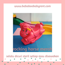 Gambar Lainnya Rocking horse merah