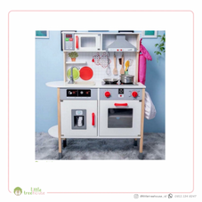 Gambar  Tall wooden kitchen set pretend toy