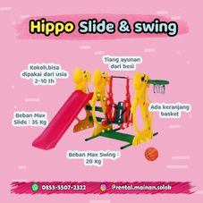 Gambar Ching ching Hippo slide & swing