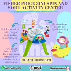 Gambar Fisher price 3-in-1 spin & sort activity center