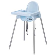 Gambar Ikea High chair blue + toys baby