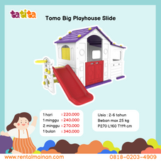 Gambar Tomo Big playhouse with slide