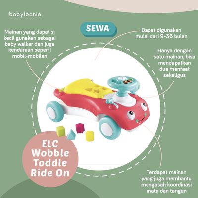 Elc wobble toddle clearance ride on