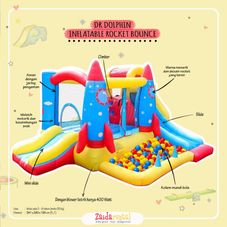 Gambar Dr. dolphin Inflatable rocket bouncy