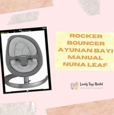 Gambar Nuna leaf Rocker bouncer ayunan bayi manual 