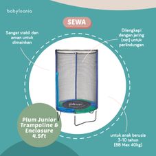 Gambar Plum Junior trampoline and enclosure 4.5ft