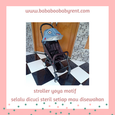Gambar Yoya Stroller baby yoya motif biru