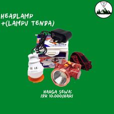 Gambar Headlamp +lampu tenda