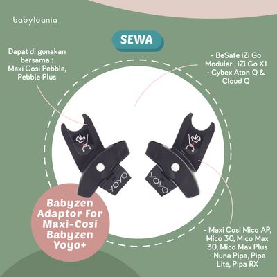 Maxi cosi yoyo adapter sale