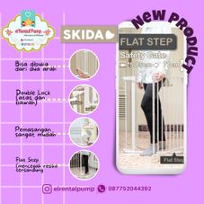 Gambar Skida Tipe flat step safety gate 75-85 cm