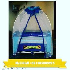 Gambar Pliko Bassinet biru