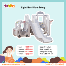 Gambar Happy play Light bus slide and swing