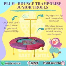 Gambar Plum Bounce junior trampoline trolls