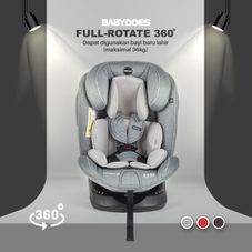 Gambar Babydoes  Free rotate 360 isofix carseat – grey