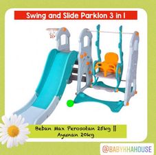 Gambar Parklon Perosotan 3 in 1 swing and slide