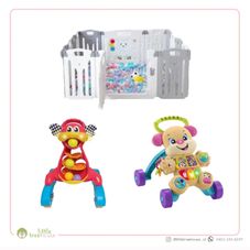 Gambar  Bundling parklon autofolding 10+2, playgro jerry’s & fisherprice puppy walker