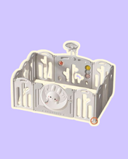 Gambar Parklon  Fence rabbit grey (12+2)