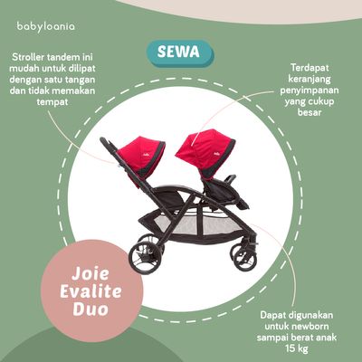 Sewa stroller tandem sale