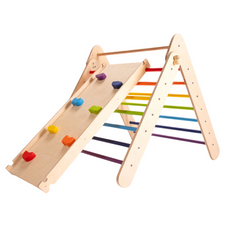 Gambar Wonder wood Pikler rainbow 