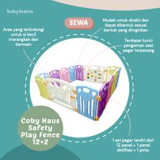 Gambar Coby haus Safety play fence 12 + 2