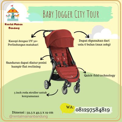 Sewa Baby Jogger City Tour UNIT LAMA Red 2018 Rental Mainan