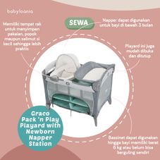 Gambar Graco Pack 'n play playard with newborn napper station