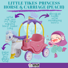 Gambar Little tikes Princess horse and carriage