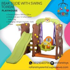 Gambar Tobebe Playhouse bear slide with swing