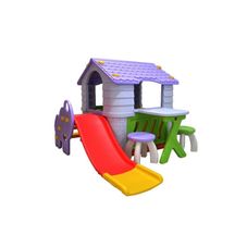 Gambar Labeille  Dream playhouse & slide luxury complete set - purple