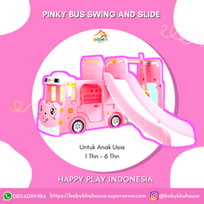 Gambar Happy play indonesia Pinky bus swing and slide