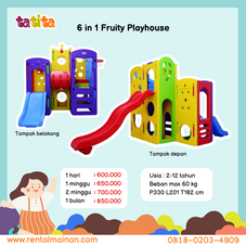 Gambar Junior 6 in 1 fruity playhouse slide