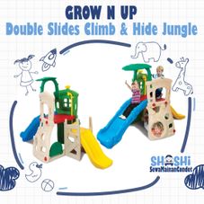 Gambar Grow n up Double slides climb & hide jungle